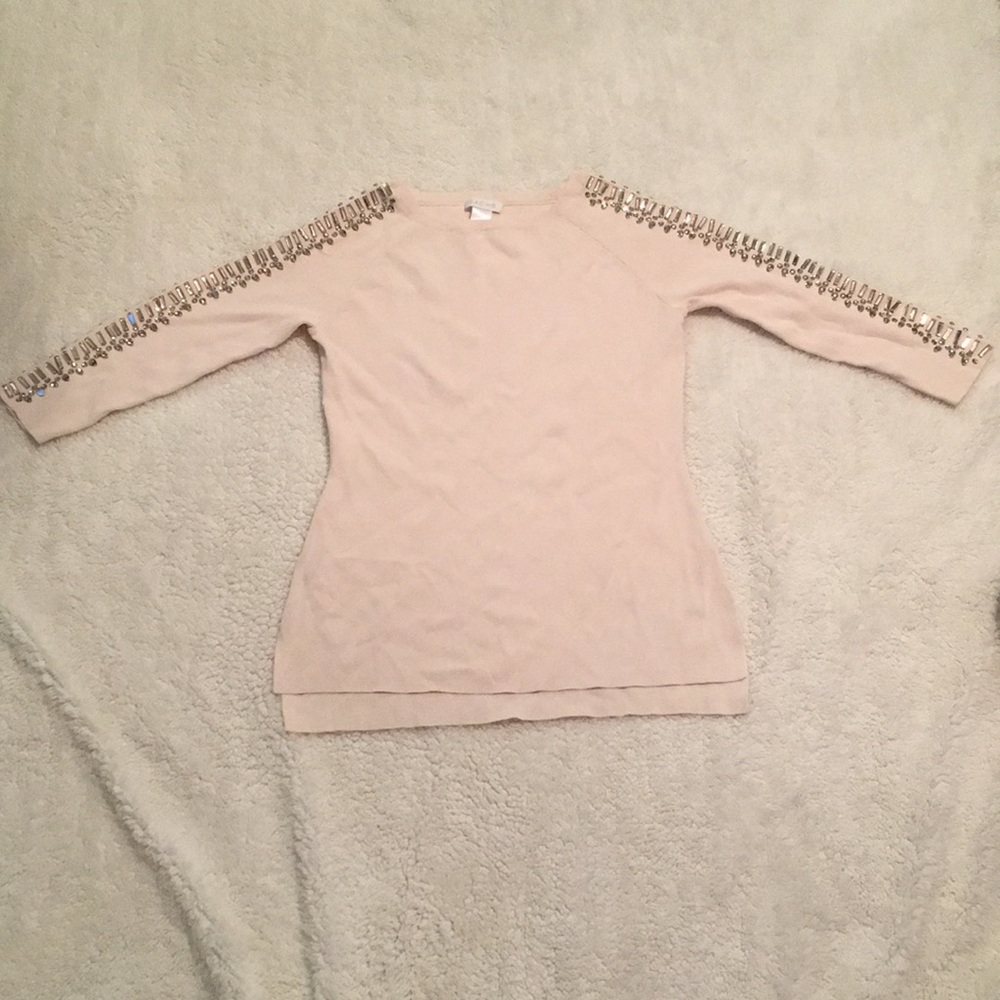 Gorgeous embellished Cache sweater